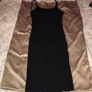 Black slim dress